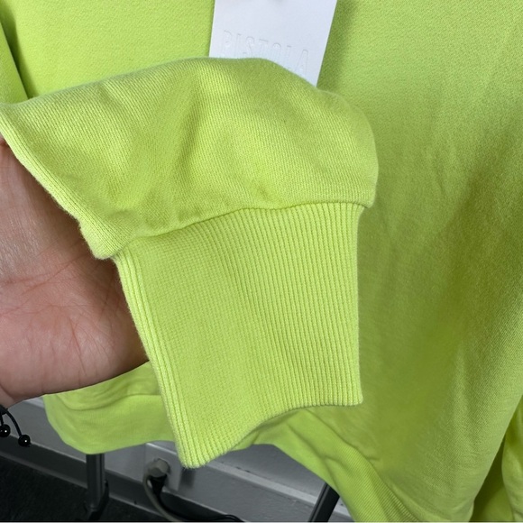 Pistola Lime Green 100% Cotton Crew Neck Sweatshirt Size M - Picture 4 of 7